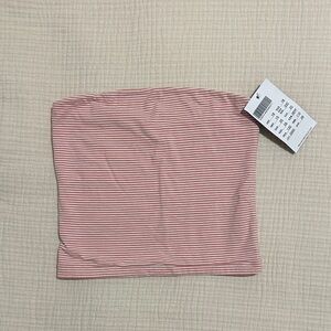NWOT Brandy Melville Striped Pink Tube Top